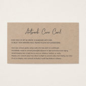 ロゴモダンの追加Kraftアートワーク気にカード (正面)