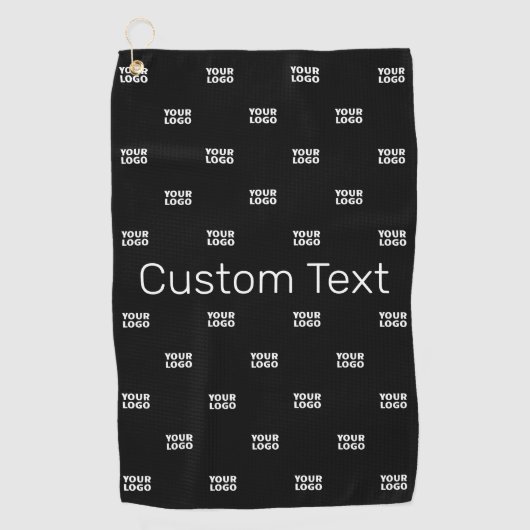 ロゴモダンまたはデザインパターン（任意の画像を含む） ゴルフタオル (正面)