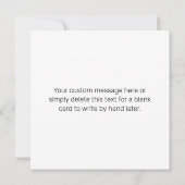 ロゴモダンまたはデザインパターン(任意の画像を含む) サンキューカード (裏面)