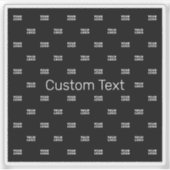 ロゴモダンまたはデザインパターン(任意の画像を含む) シール (正面)