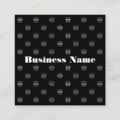 ロゴモダンまたはデザインパターン(任意の画像を含む) スクエア名刺 (正面)