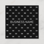 ロゴモダンまたはデザインパターン(任意の画像を含む) スクエア名刺 (正面)