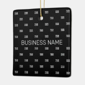 ロゴモダンまたはデザインパターン(任意の画像を含む) セラミックオーナメント (左)