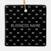 ロゴモダンまたはデザインパターン(任意の画像を含む) セラミックオーナメント (正面)