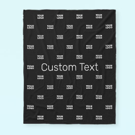 ロゴモダンまたはデザインパターン（任意の画像を含む） フリースブランケット