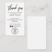 ロゴモダンを付けてご注文いただきありがとうございます 名刺 (正面/裏面)