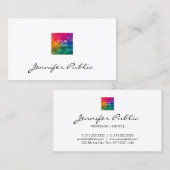 ロゴモダンエレガントの名刺 名刺 (正面/裏面)