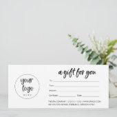 ロゴモダンギフト券（マット） (スタンド正面)