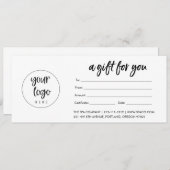 ロゴモダンギフト券（マット） (正面/裏面)