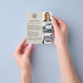 ロゴモダンコンサルタント業務 チラシ (手)