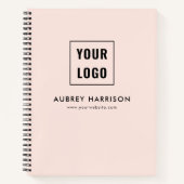 ロゴモダンシンプルプロフェッショナル ノートブック (正面)