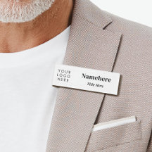 ロゴモダンシンプルホワイトシック磁石タイトル