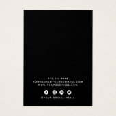 ロゴモダンジュエリーイヤリング表示カードの追加 (裏面)