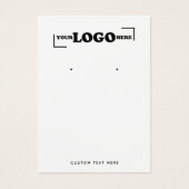 ロゴモダンジュエリーイヤリング表示カードの追加 (正面)