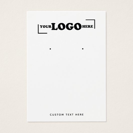 ロゴモダンジュエリーイヤリング表示カードの追加 (正面)