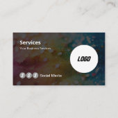 ロゴモダンスキャン可能なQRコード 名刺 (裏面)