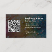 ロゴモダンスキャン可能なQRコード 名刺 (正面)