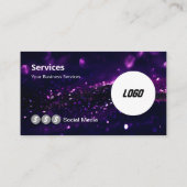 ロゴモダンスキャン可能QRコードウェブサイトソーシャルメディア 名刺 (裏面)