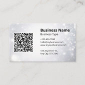ロゴモダンスキャン可能QRコードウェブサイト 名刺 (正面)