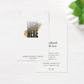 ロゴモダンソーシャルメディアのネックレスディスプレイカード (デスク)