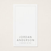 ロゴモダンソーシャルメディアホワイト名刺 (正面)