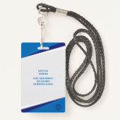 ロゴモダンナースドクター名バーコード バッジ (裏面ランヤード)