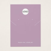 ロゴモダンネックレスイヤリングディスプレイカードの追加 (正面)