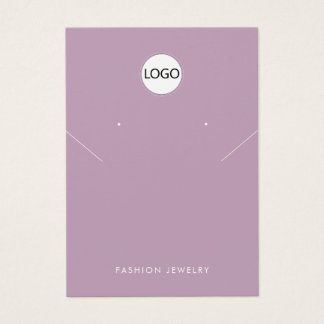 ロゴモダンネックレスイヤリングディスプレイカードの追加