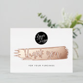 ロゴモダンバラ金ゴールドありがとうご割引カード 箔シーズンカード (立ち正面)