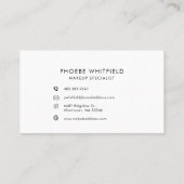 ロゴモダンビジネスブランドの追加 ロイヤリティカード (裏面)