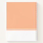 ロゴモダンピーチ販売促進ノート ノートブック (裏面)