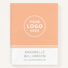 ロゴモダンピーチ販売促進ノート ノートブック