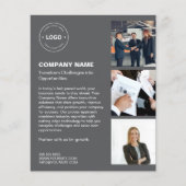 ロゴモダンフォトダークグレープロフェッショナル事業 チラシ (正面)