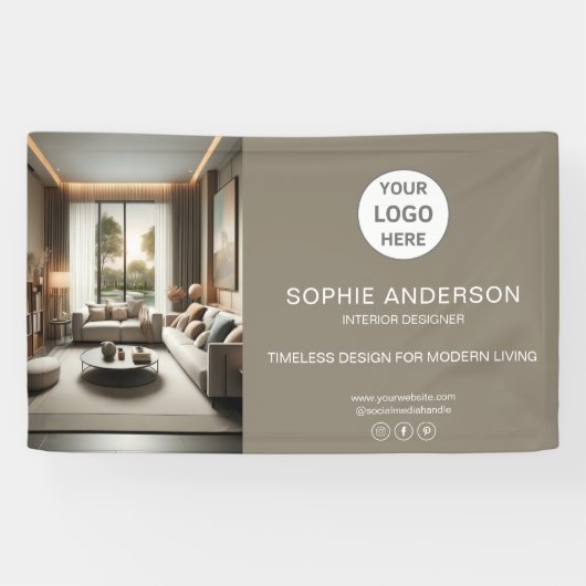 ロゴモダンフォトトーププロフェッショナル事業 横断幕 (横)