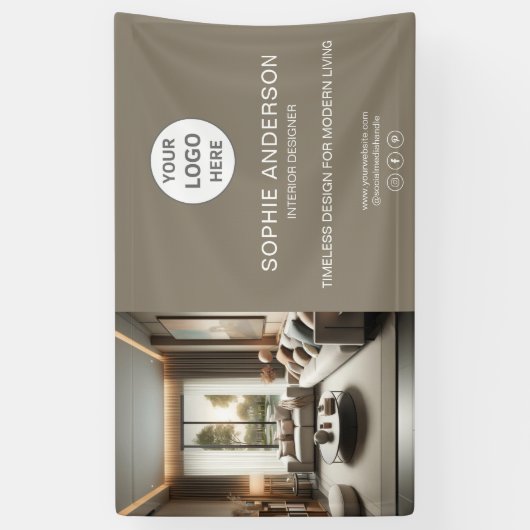 ロゴモダンフォトトーププロフェッショナル事業 横断幕 (縦)