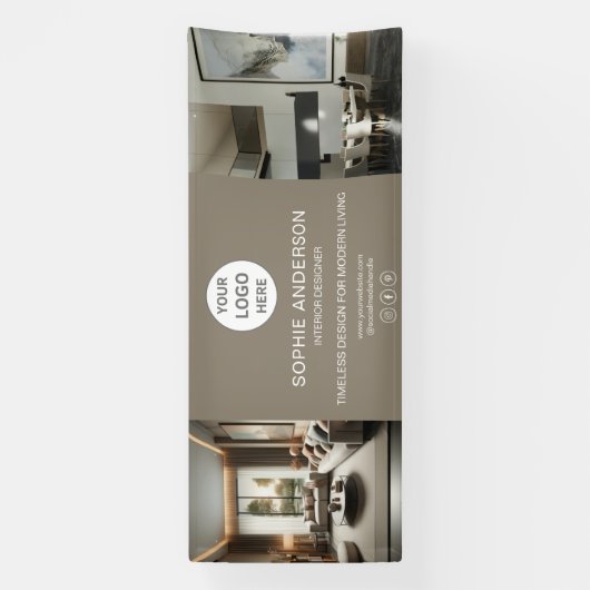 ロゴモダンフォトトーププロフェッショナル事業 横断幕 (縦)