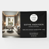 ロゴモダンフォトブラックプロフェッショナル事業 横断幕 (横)