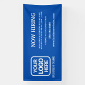 ロゴモダンブルー採用 横断幕 (縦)