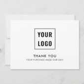 ロゴモダンプロフェッショナルありがとう サンキューカード (正面)