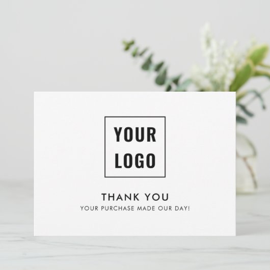 ロゴモダンプロフェッショナルありがとう サンキューカード (スタンド正面)