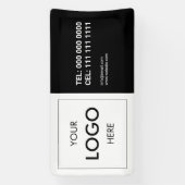 ロゴモダンプロフェッショナルバナー 横断幕 (縦)