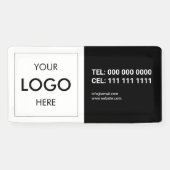 ロゴモダンプロフェッショナルバナー 横断幕 (横)