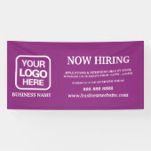 ロゴモダンマジェンタ採用 横断幕 (横)