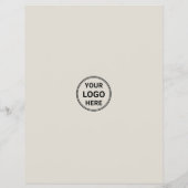 ロゴモダンマーケティングクリエイティブニュートラルビジネス チラシ (裏面)