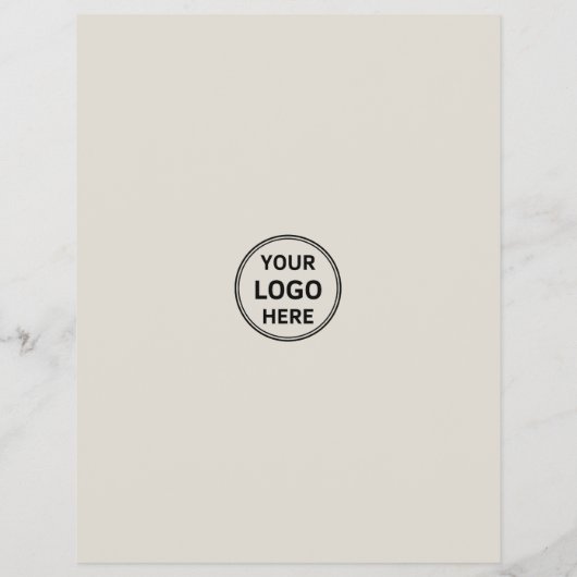 ロゴモダンマーケティングクリエイティブニュートラルビジネス チラシ (裏面)