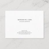 ロゴモダンミニマリスト企業のカスタム 名刺 (裏面)