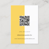 ロゴモダンミニマリスト表示カード 名刺 (裏面)