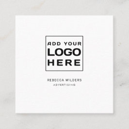 ロゴモダンミニマルカスタムリスト スクエア名刺