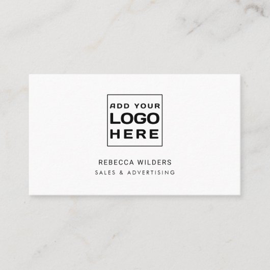 ロゴモダンミニマル 名刺 (正面)