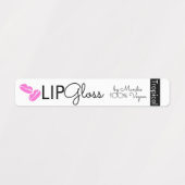 ロゴモダンリップグロスリップブランディング包装 ラベル (デザイン2)